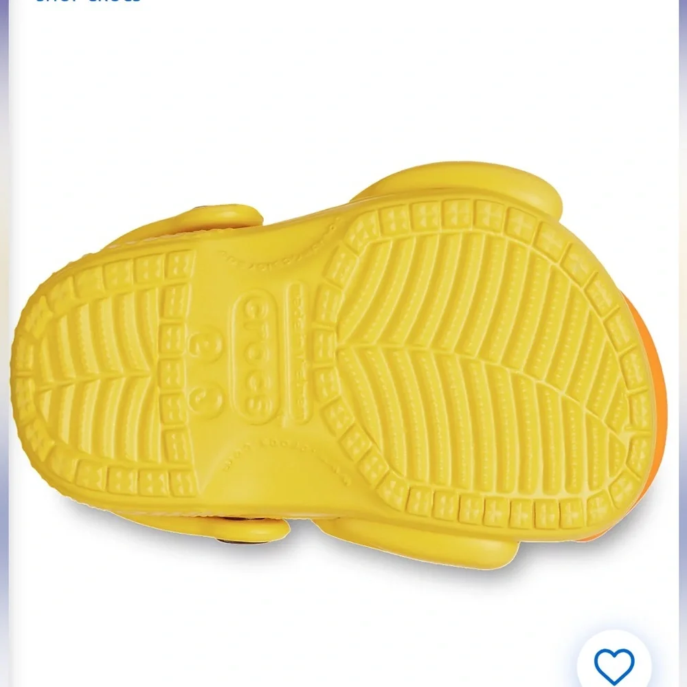 New! CROCS Littles I Am Rubber Ducky Size 2-3